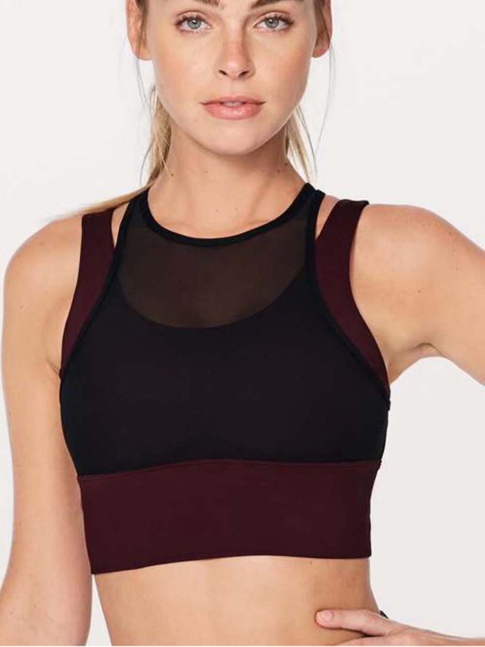 Lululemon Double Tap Bra II Sports Bra Mesh 6 XS